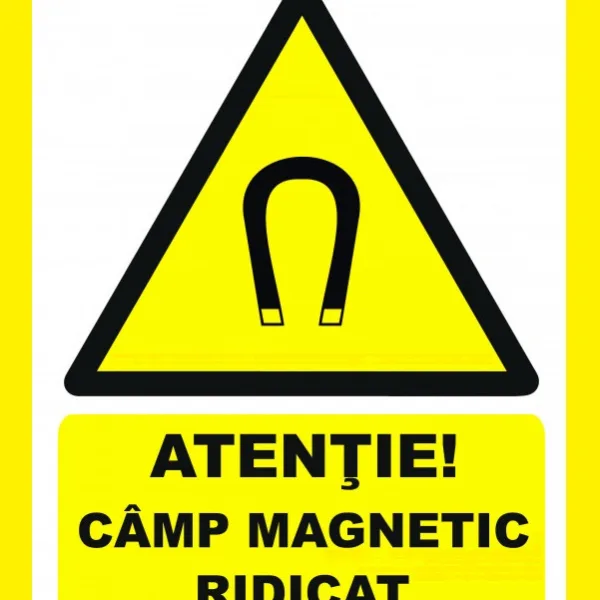 Placuta atentie camp magnetic ridicat