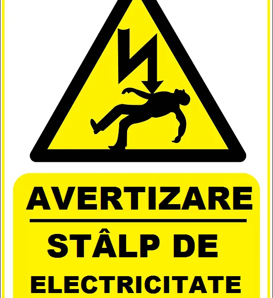 Placuta pentru stalp de electricitate