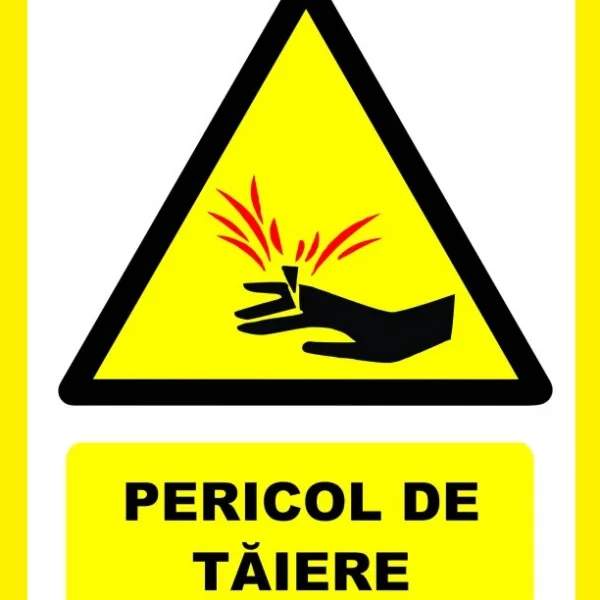 Placuta pentru pericol de taiere