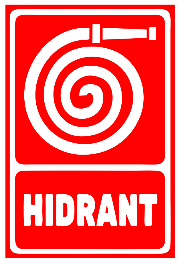 Semn pentru hidrant cu furtun