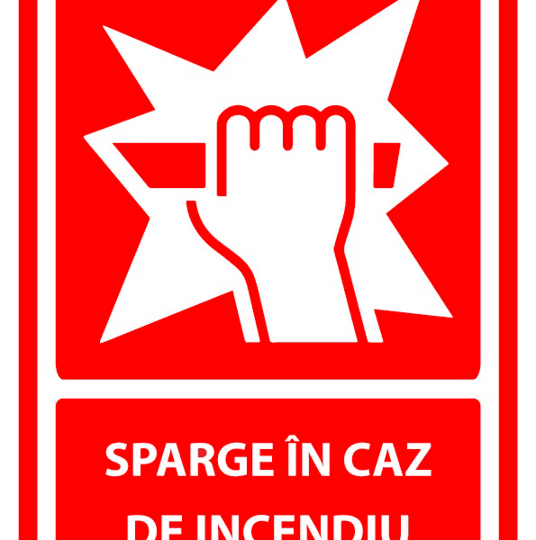 Indicator sparge in caz de incendiu