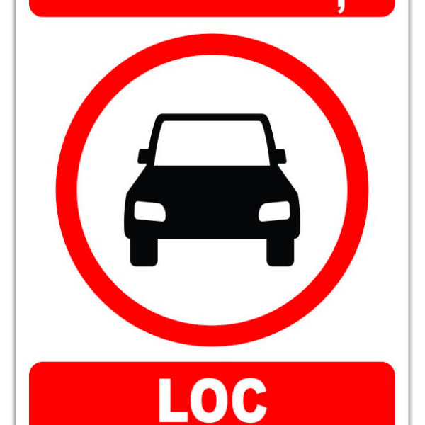 Indicator de securitate nu parcati loc rezervat