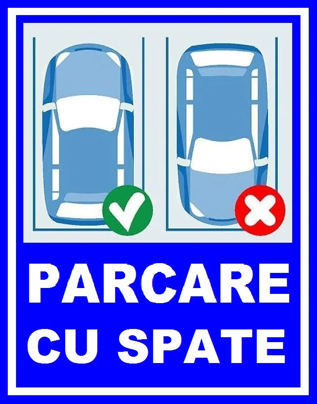 Placuta parcare cu spate
