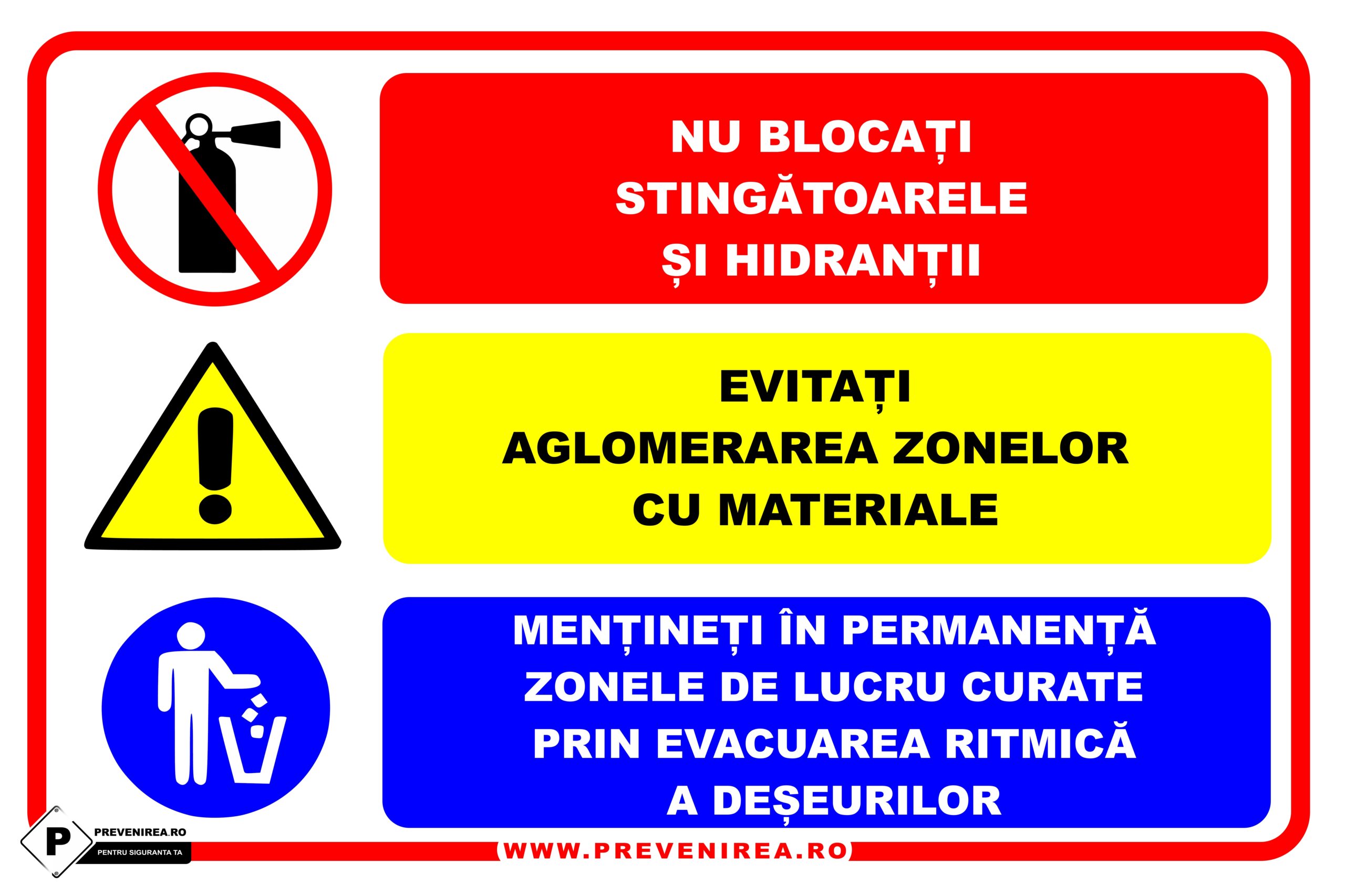 Panouri pentru respectarea regulilor protectie