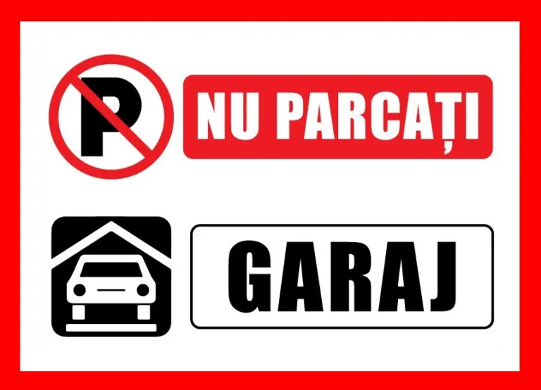 Placuta nu parcati garaj