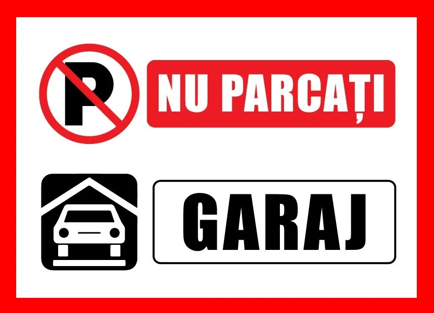 Placuta nu parcati garaj
