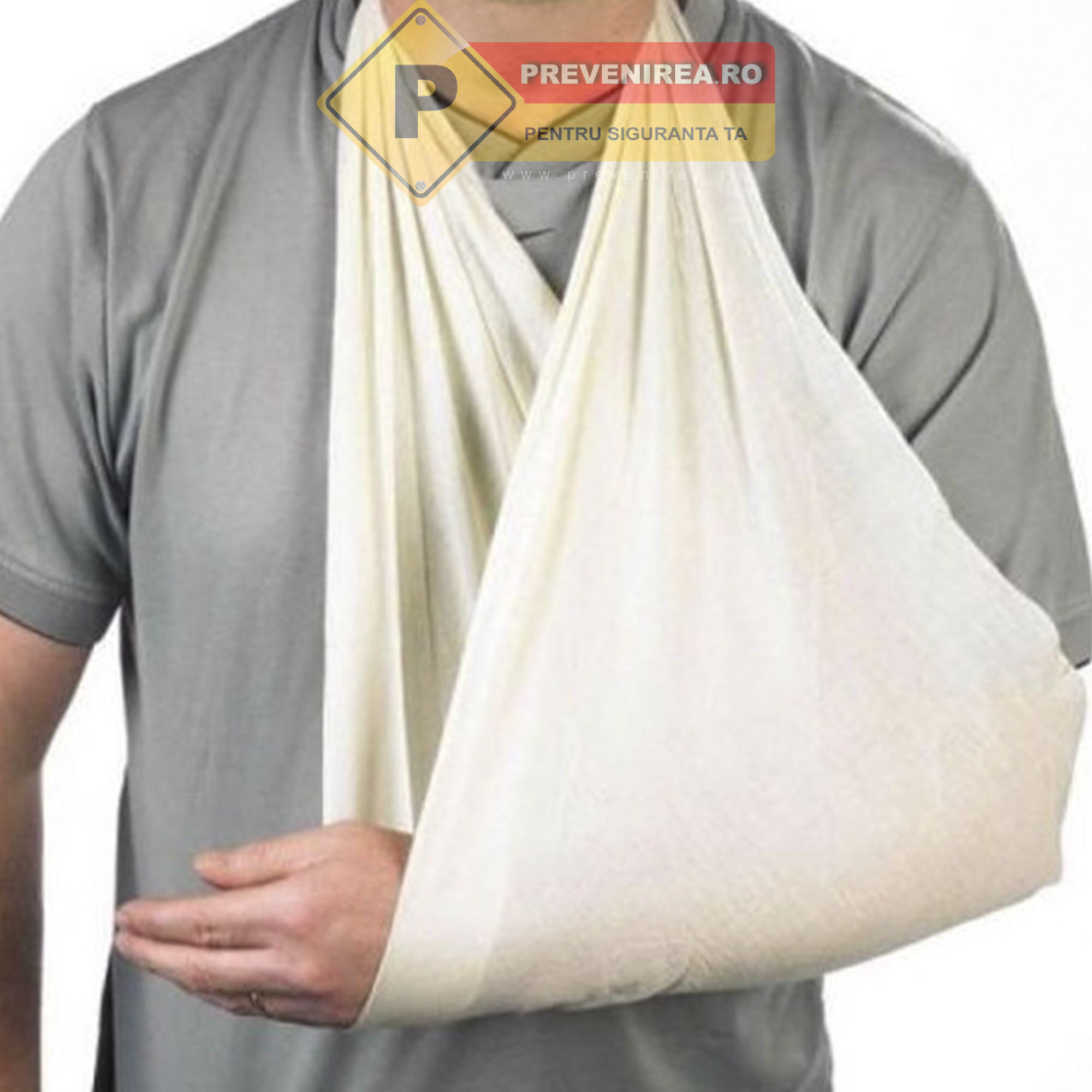 Bandaj Triunghiular Universal - Protecție Rapidă pentru Primul Ajutor