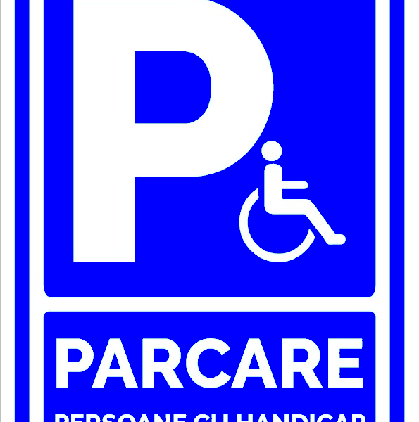Indicator pentru parcare persoane cu handicap