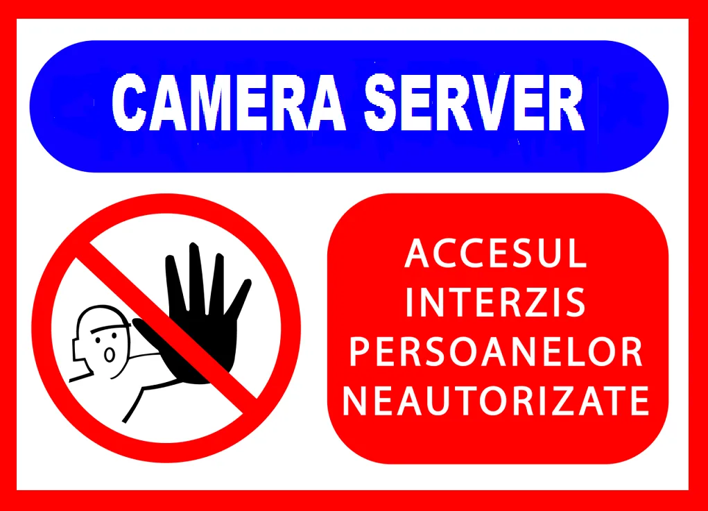 Placuta pentru camera server