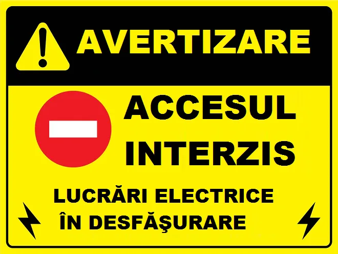 Placuta pentru lucrari electrice