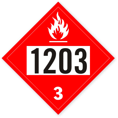 Etichetă UN 1203 Clasa 3 - Respectă Normele ADR și Protejează Transportul