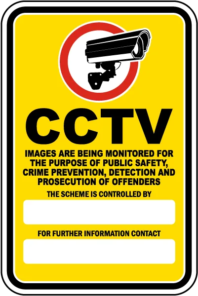 Indicator de Supraveghere video CCTV - Prevenirea Infracțiunilor și Protecția Spațiilor