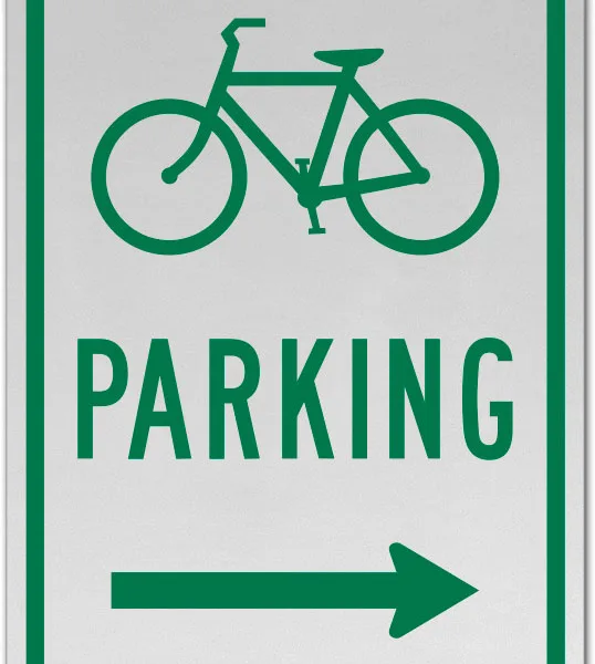 Indicator de Parcări Biciclete cu Săgeată Dreapta - Siguranță și Organizare
