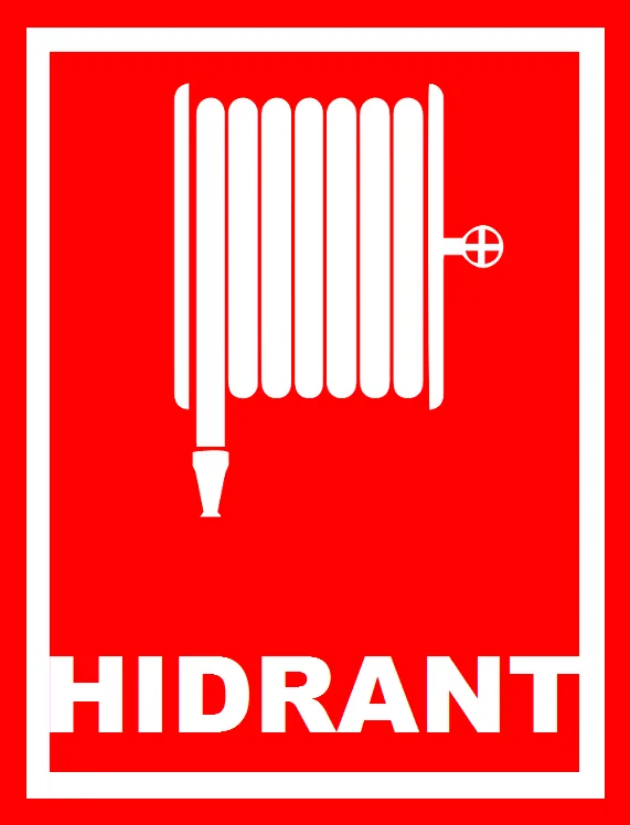 Placuta pentru marcarea hidrantilor