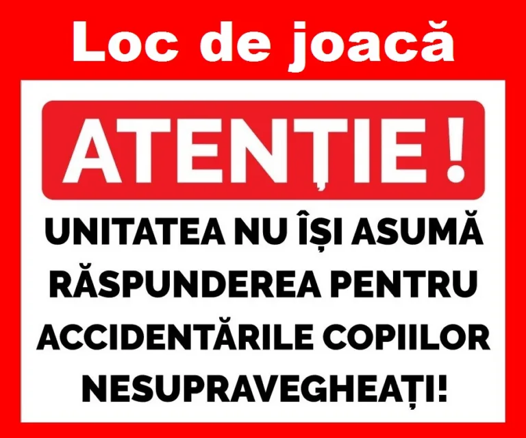 Placute pentru locuri de joaca