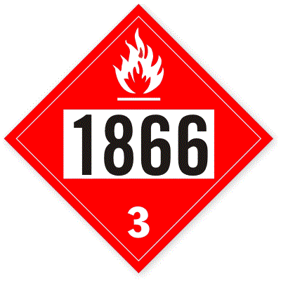 Etichetă UN 1866 ADR - Siguranță și Conformitate Transport Substanțe Periculoase