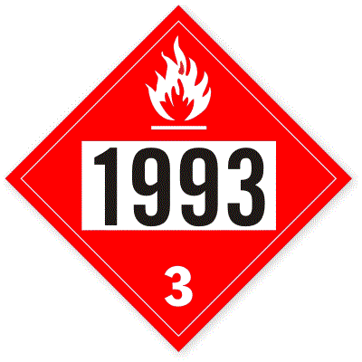 Etichetă UN 1993 ADR - Marcaj Transport Substanțe Periculoase, Siguranță și Conformitate Legală