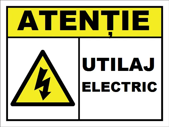 Placuta pentru utilaj electric
