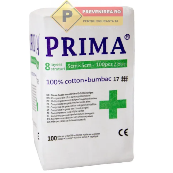 Comprese Nesterile din Tifon 100% Pur - Absorbante și Siguranță pentru Primul Ajutor