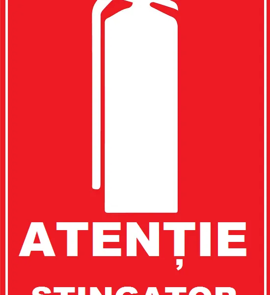 Placuta atentie stingator