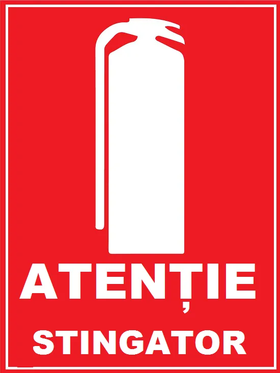 Placuta atentie stingator