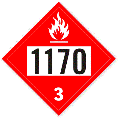 Etichetă UN 1170 - Identificare Rapidă pentru Transport Produse Chimice Periculoase | Siguranță & Conformitate ADR