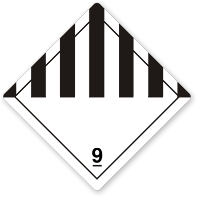 Etichetă ADR Clasa 9 - Diverse Mărfuri Periculoase | Siguranță și Conformitate Transport