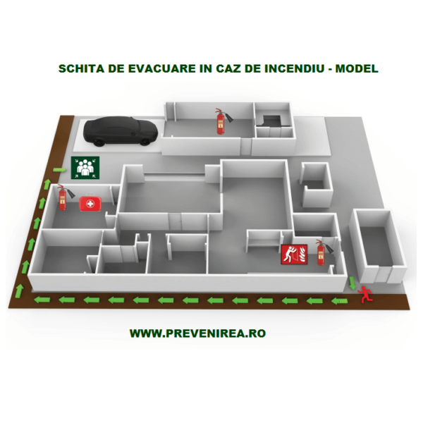Plan de evacuare pentru birouri
