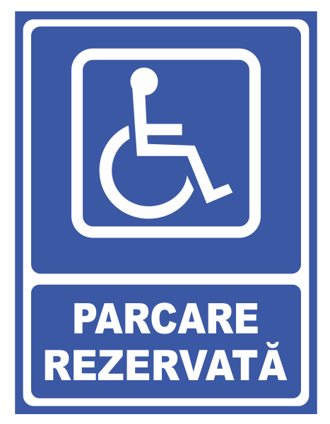 Parcare Rezervata Persoanelor cu Handicap