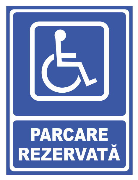 Parcare Rezervata Persoanelor cu Handicap