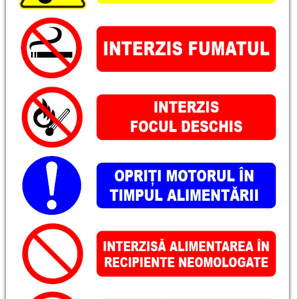 Panou pentru protectia muncii