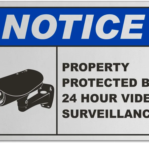 Property Protected By Surveillance Sign