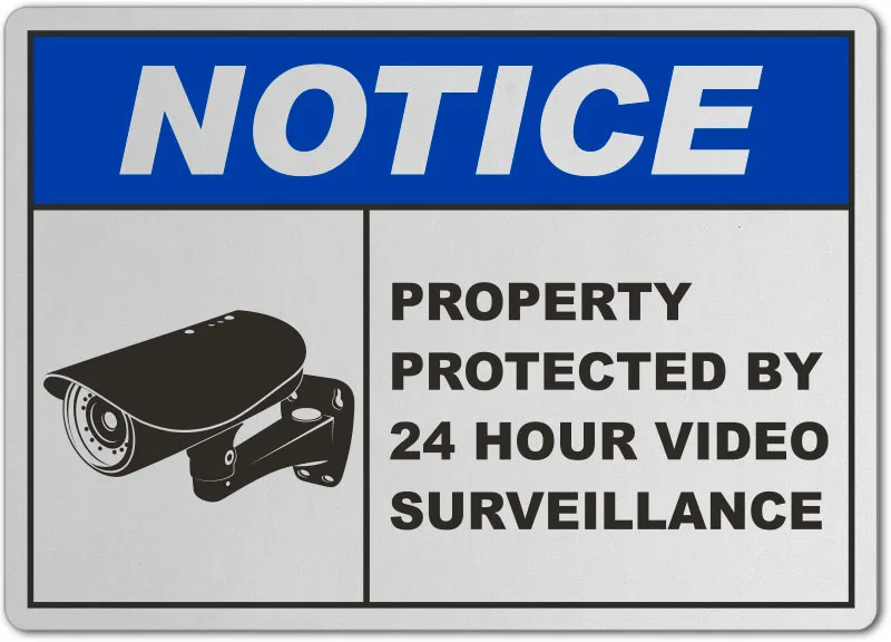 Property Protected By Surveillance Sign