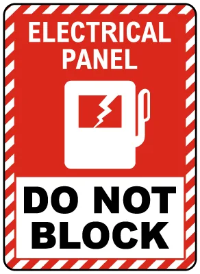 Indicator Panou Electric ‘Nu Blocați’ - Protecție și Organizare în Instalări Electrice