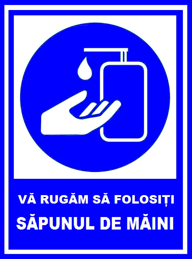 Placuta va rugam sa folositi sapunul de maini