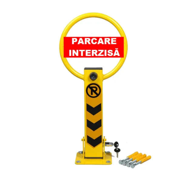 Blocator parcare cu placă personalizată - Locul tău, protejat