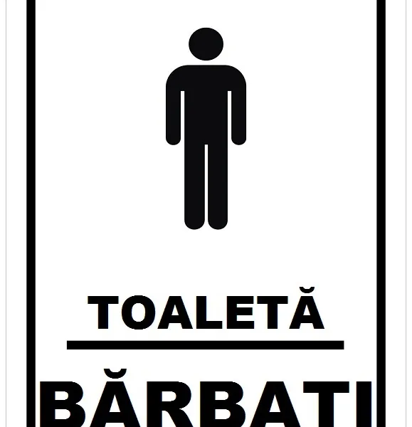 Placuta toaleta pentru barbati