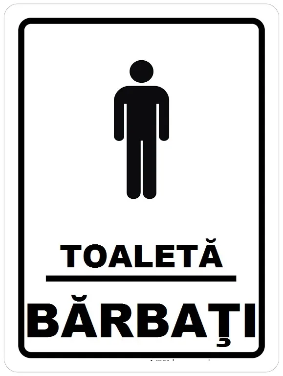 Placuta toaleta pentru barbati