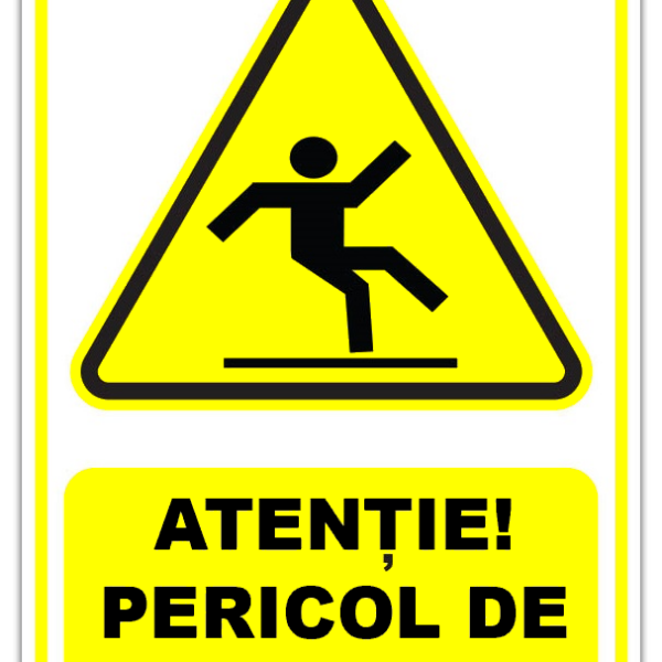 Semn pentru pericole de alunecari