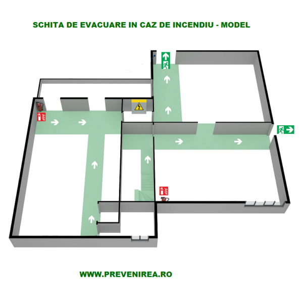 Plan de evacuare pentru parc industrial