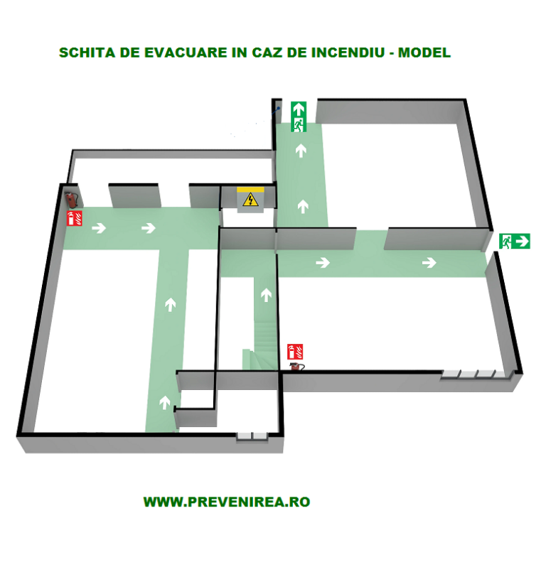 Plan de evacuare pentru parc industrial