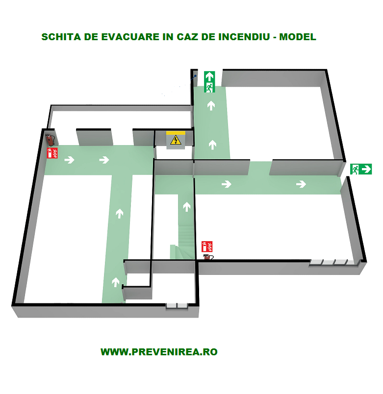 Plan de evacuare pentru parc industrial