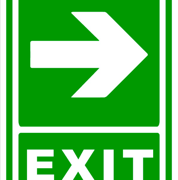 Semn exit spre directie in dreapta