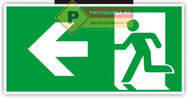Etichetă Ieșire Principală Stânga - Semnalizare Interioară și Exterioară