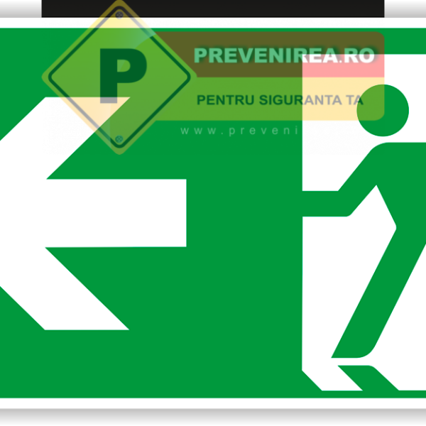 Etichetă Ieșire Principală Stânga - Semnalizare Interioară și Exterioară