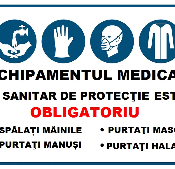Placuta echipamentul medical si sanitar este obligatoriu