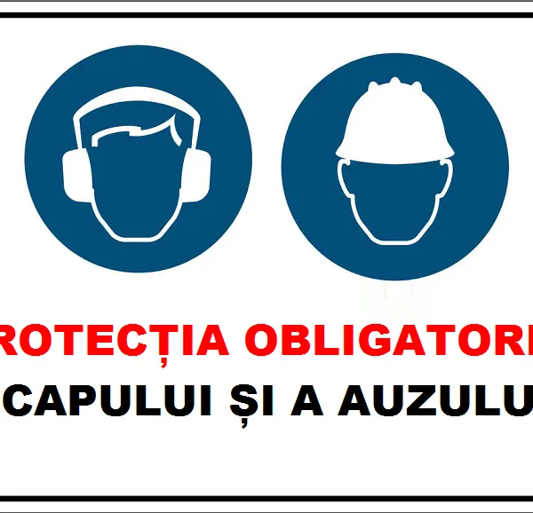Placuta protectia obligatoriu a capului si a auzului