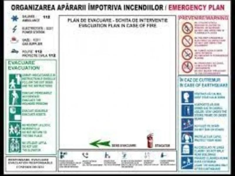 Realizam planuri de evacuare in caz de incendiu
