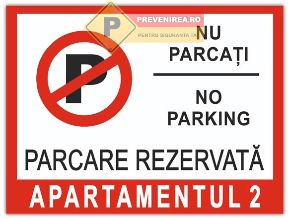 Indicatoare Personalizate pentru Locuri de Parcare și Reședințe - Vizibile și Rezistente