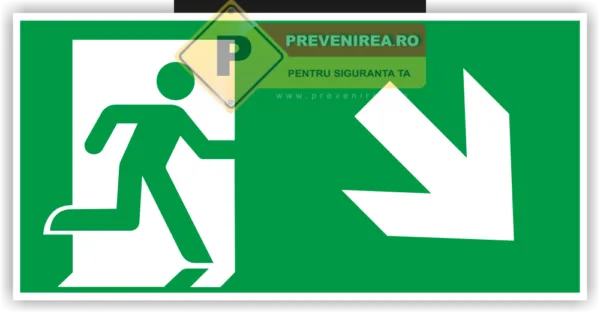 Etichetă Profesională Ieșire Principală Dreapta Jos - Durabilă și Rezistentă
